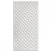 DROPS - Pannello in PVC traforato - Parasole Misura: 50x150 cm, Colore: bianco