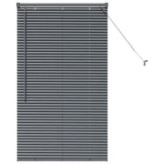 Tendaggi a Veneziana | Tenda a lamelle Grigio scuro 130 x 75 cm Alluminio