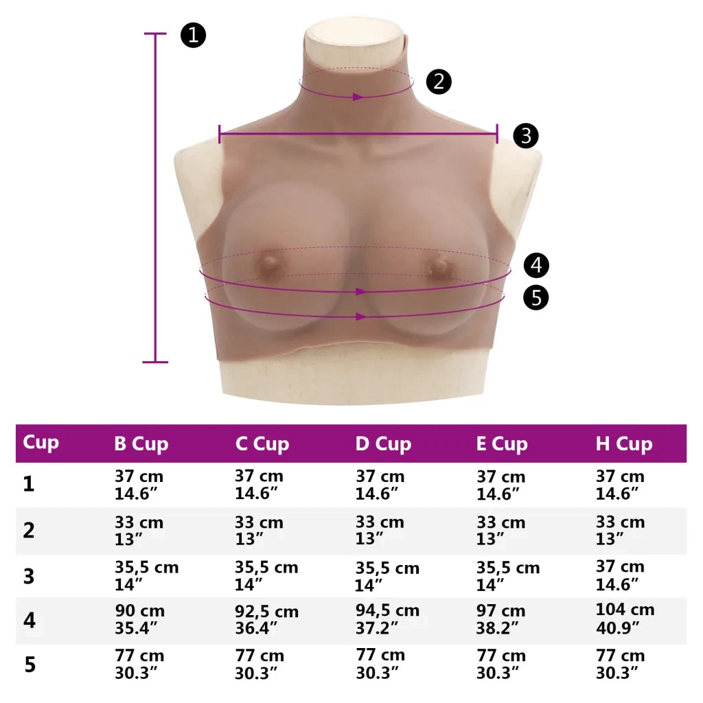 Corpetto in Silicone Abbronzato Coppa E CFW5076884
