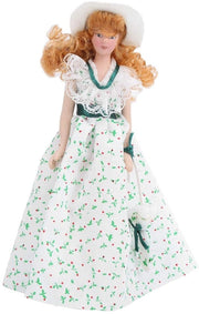 Miniatura Pop - Passeggiata con Dama in Porcellana - 1:12 Miniatura Pop - Accessori per Casa di Bambola - Miniatura Elegante - Altezza 15,5 cm