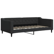 Letto singolo | Letto per adulti | Letto da Giorno Nero 90x190 cm in Tessuto