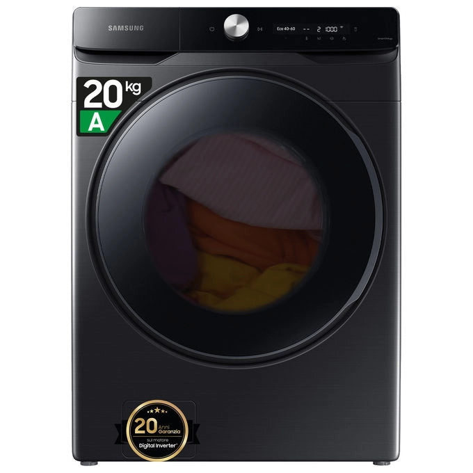 Samsung Lavatrice Frontale 20kg 1000 giri-min Nero WF20DG8650BVU3 Classe A Wi-Fi