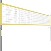 Rete da Pallavolo per Esterni Portatile, Rete con Pali Regolabili in Altezza, Anti-Afflosciamento, Pallavolo, Pompa, Martello, Linea di Confine e Borsa, per Giardino e Spiaggia