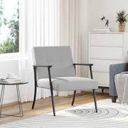 Poltrona-Divano Sedia-Poltroncina Grigio Nuvola Tessuto 993609