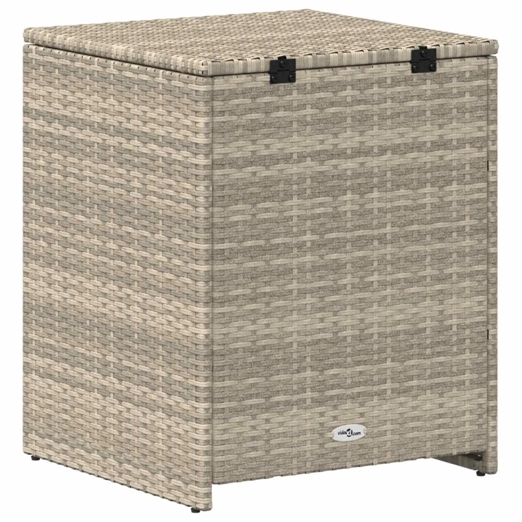 Scatola per Cuscini Grigio chiaro 55 x 55 x 69 cm polyrattan