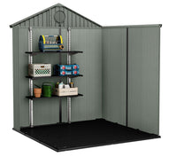 Casetta da Giardino Porta Attrezzi 190x183x221 cmin Evotech+ Keter Darwin 6x6 Verde
