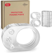 Set di 6 cuscinetti trasparenti per cardini e cardini finestre - Dampened stopper per protezione contro danni