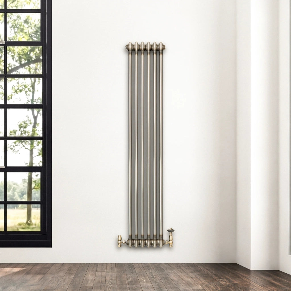 Radiatore 2 Colonne Verticale Metallo Grezzo 1500 x 290 mm TRV