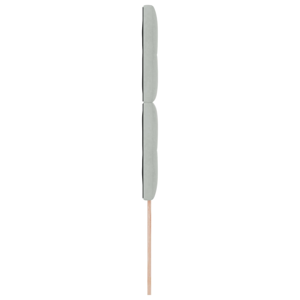 Testata LED Grigio Chiaro 80 cm Velluto
