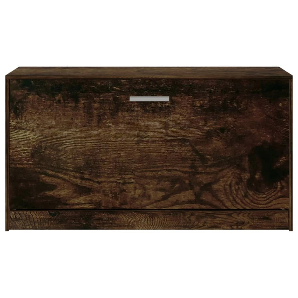 Panca portascarpe/stivali cassettiera scaffale mobiletto portaoggetti per ingresso 80 x 24 x 45 cm legno ingegnerizzato marrone 02_0022920