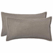 Federa 2 pz HOUTEN Grigio Chiaro 40 x 80 cm Bouclé 918202