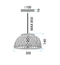 Lampada Da Soffitto Bamboo APP1628-1CP