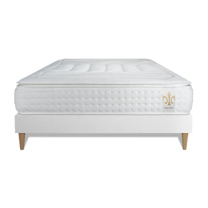 Pacchetto letto completo - Materasso 160x200cm + Box spring con doghe (kit) + 2 cuscini + Piumino - Vingt-Quatre PLUS