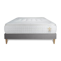 Pacchetto letto completo - Materasso 140x200cm + Box spring con doghe (kit) + 2 cuscini + Piumino - Vingt-Quatre PLUS