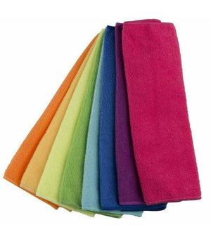 24 Panni Microfibra 30 X 30 Cm Panno Pulizia Multiuso Lavaggio Auto Asciugamano         