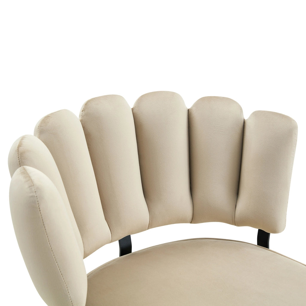 Set tavolo da pranzo e sedie con 1 tavolo rotondo e 4 sedie con ripiani; in tessuto; MDF e metallo; nero e marrone chiaro