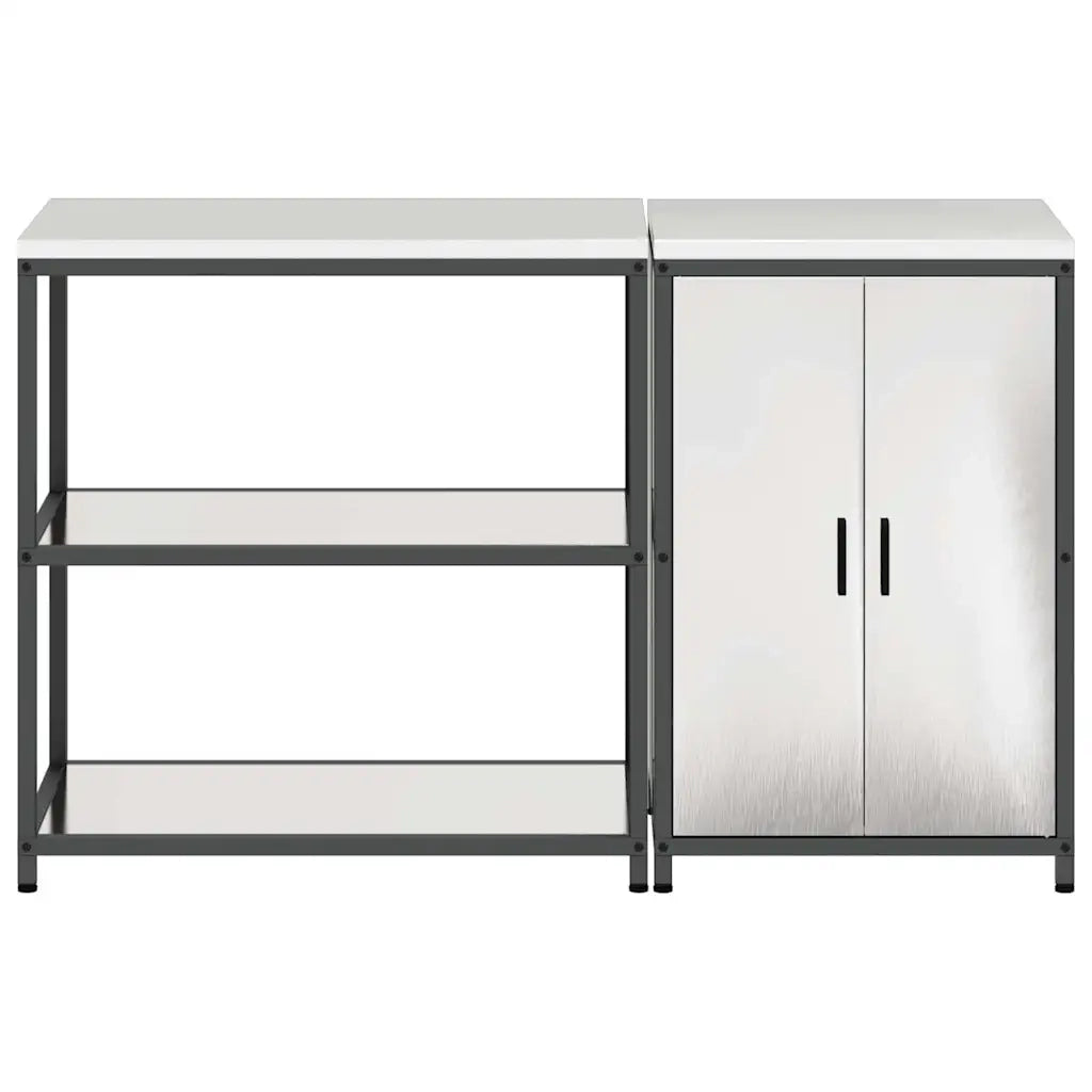 Set di Stoccaggio per Cucina 2 pcs Argento Acciaio inossidabile 3392663