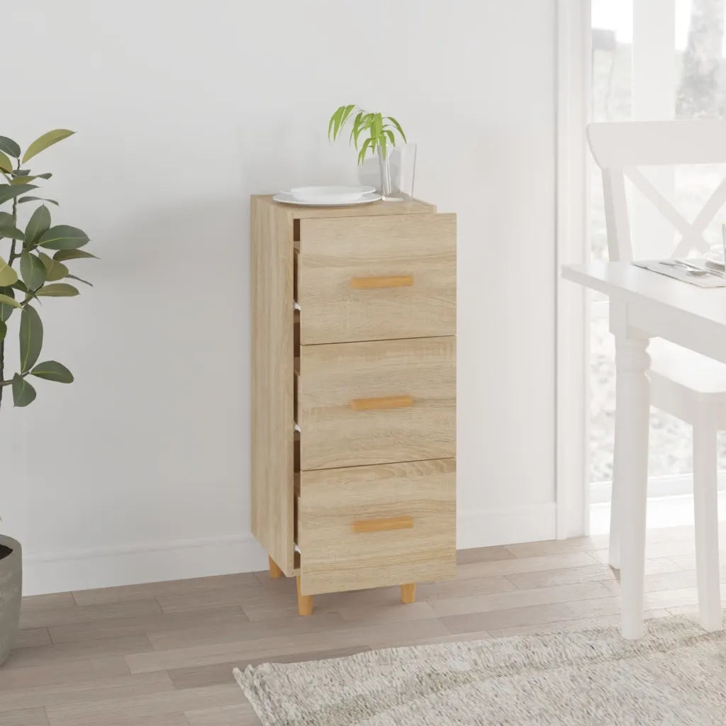 Credenza Rovere Sonoma 34,5x34x90 cm in Legno Multistrato 812342