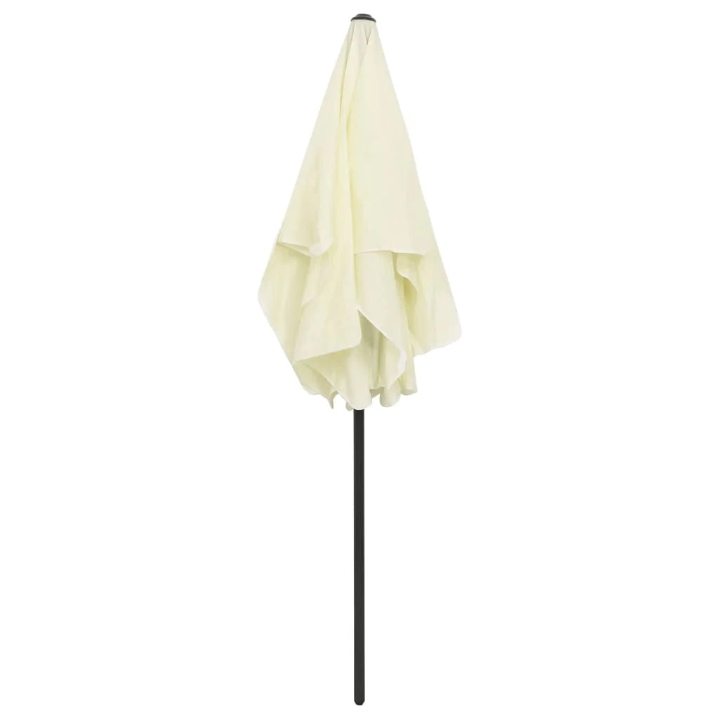 Ombrellone da spiaggia giallo 180 x 120 cm sabbia 02_0008395