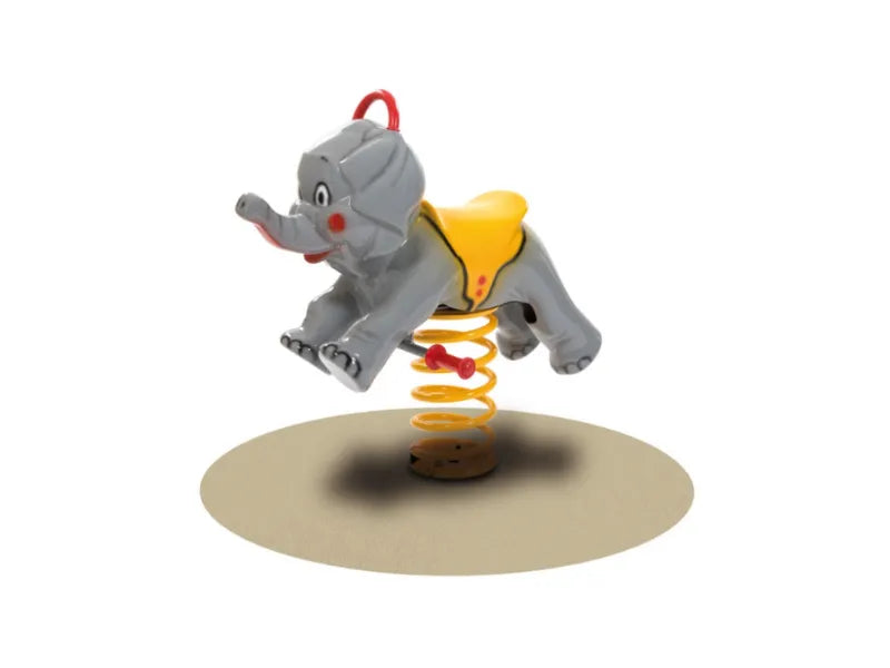 Gioco a molla Elefante Vetroresina 281 EN 1176 H65cm per bambini 3-8 anni