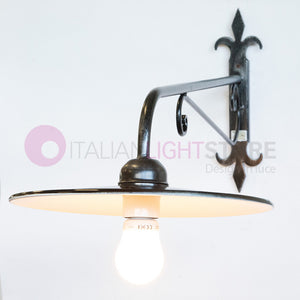 PIATTO Applique Rustico per Esterno Braccio Sporgente L.90 Cm.