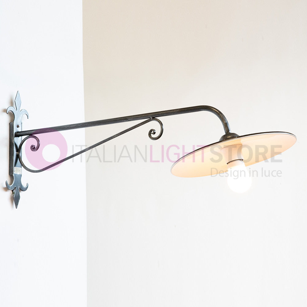 PIATTO Applique Rustico per Esterno Braccio Sporgente L.90 Cm.