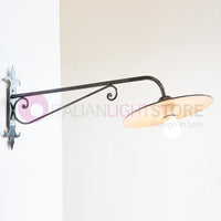 PIATTO Applique Rustico per Esterno Braccio Sporgente L.90 Cm.