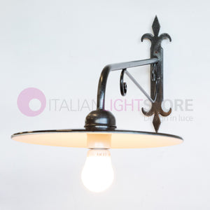 PIATTO Applique Rustico per Esterno Braccio Sporgente L.90 Cm.