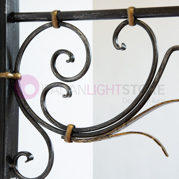 PIATTO Applique Rustico per Esterno Braccio Lavorato sporgente 90 cm