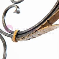 PIATTO Applique Rustico per Esterno Braccio Lavorato sporgente 90 cm