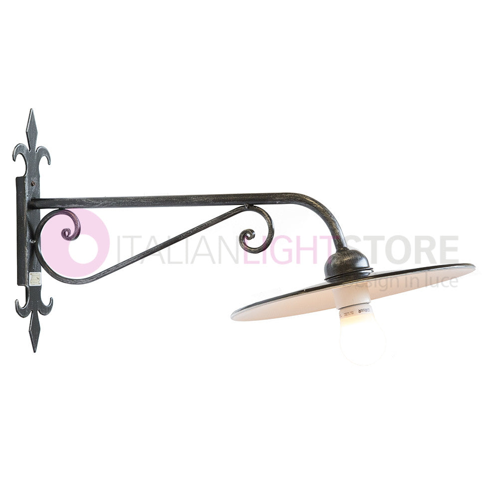 PIATTO Applique Rustico per Esterno Braccio Sporgente L.65 Cm.