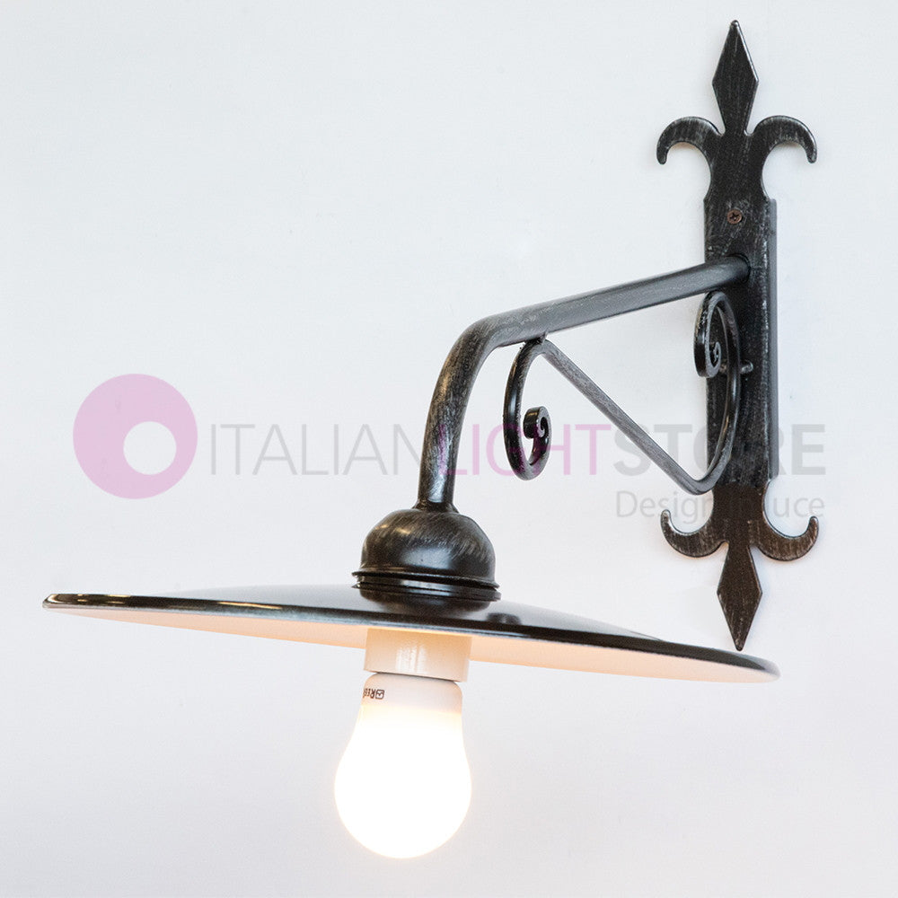 PIATTO Applique Rustico per Esterno Braccio Sporgente L.65 Cm.