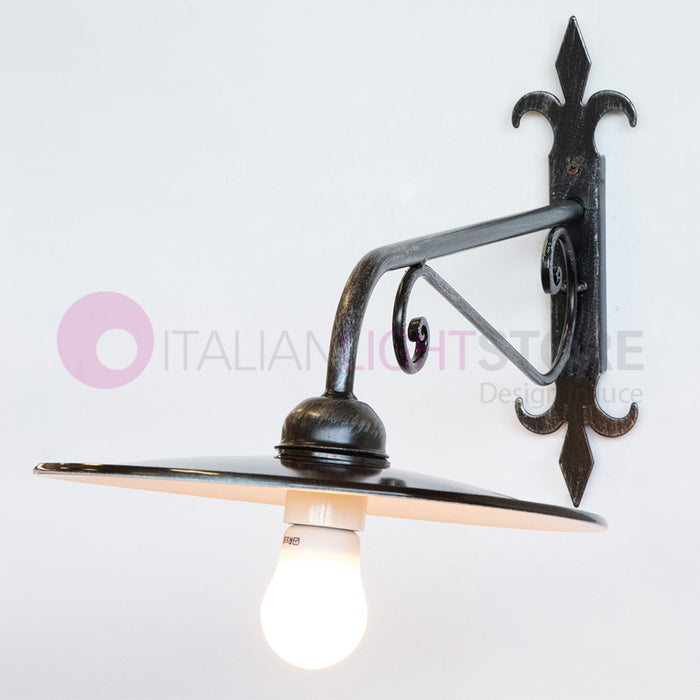 PIATTO Applique Rustico per Esterno Braccio Sporgente L.65 Cm.