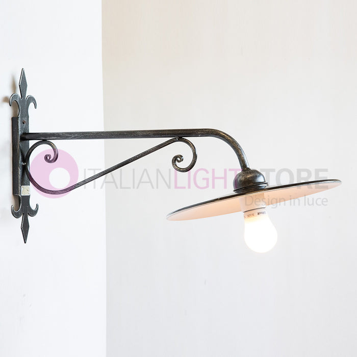 PIATTO Applique Rustico per Esterno Braccio Sporgente L.65 Cm.