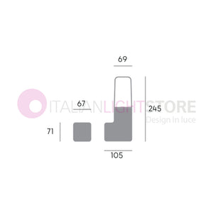 STEM Lampada da Parete Grafite per Esterno Design Moderno