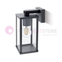 AUREA NERO Lampada da Parete per Esterni Design Moderno