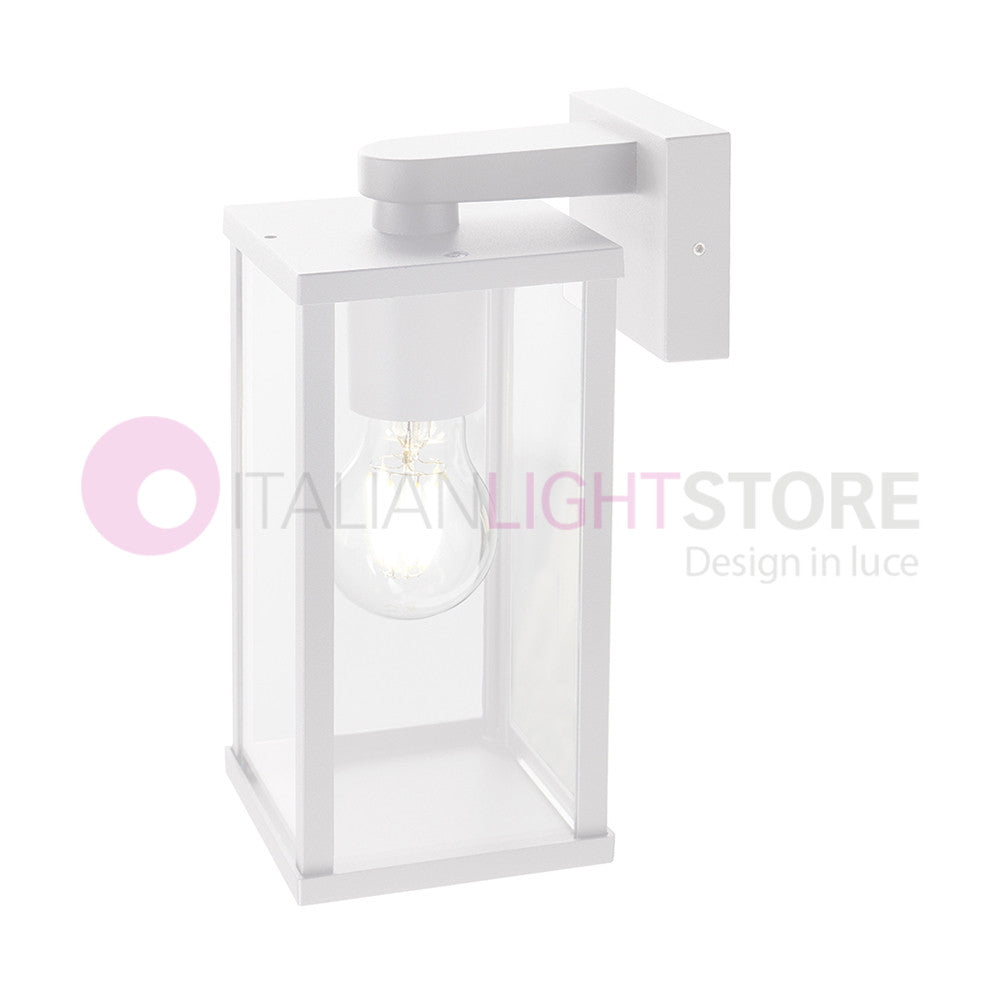 AUREA BIANCO Lampada da Parete per Esterni Design Moderno