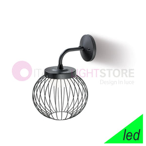 CAGE NERO Lampada LED da Parete per Esterno Design Moderno
