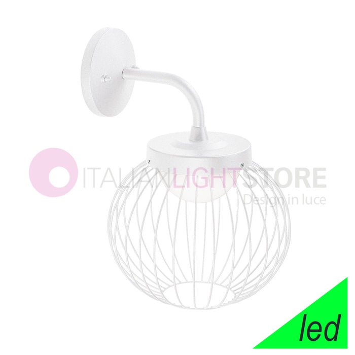 CAGE BIANCO Lampada LED da Parete per Esterno Design Moderno