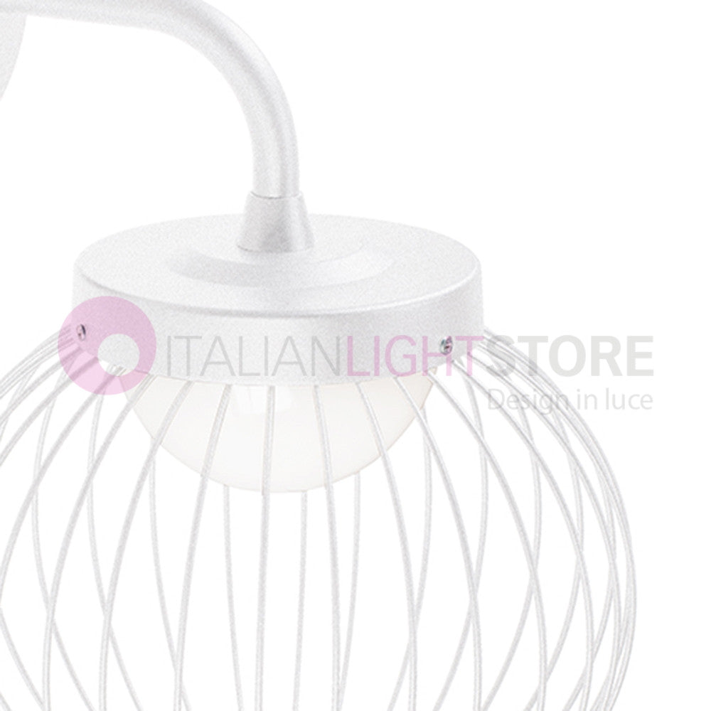 CAGE BIANCO Lampada LED da Parete per Esterno Design Moderno