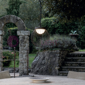 CAGE NERO Sospensione LED per Esterno Design Moderno
