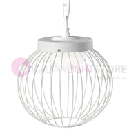 CAGE BIANCO Sospensione LED per Esterno Design Moderno