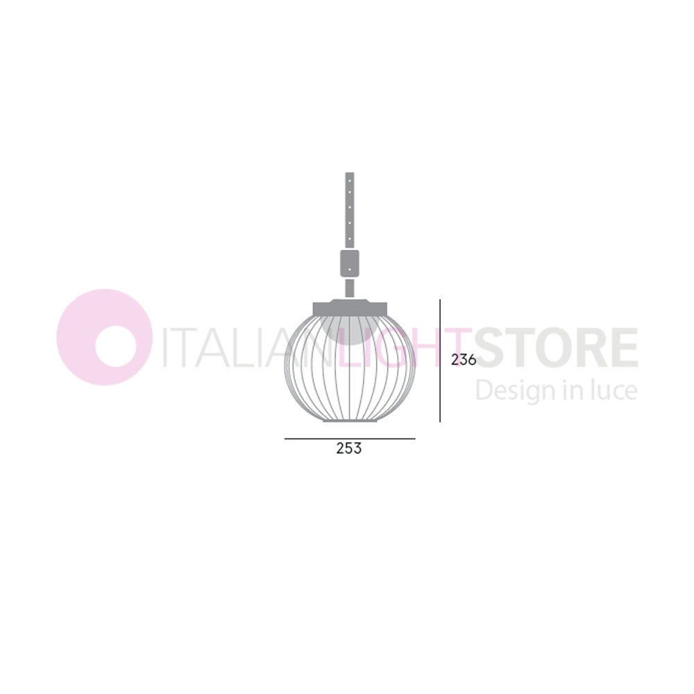 CAGE BIANCO Sospensione LED Portatile per Esterno Design Moderno