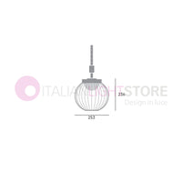 CAGE BIANCO Sospensione LED Portatile per Esterno Design Moderno