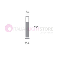 FIDEL Paletto Moderno da Giardino IP65 H.55 Cm