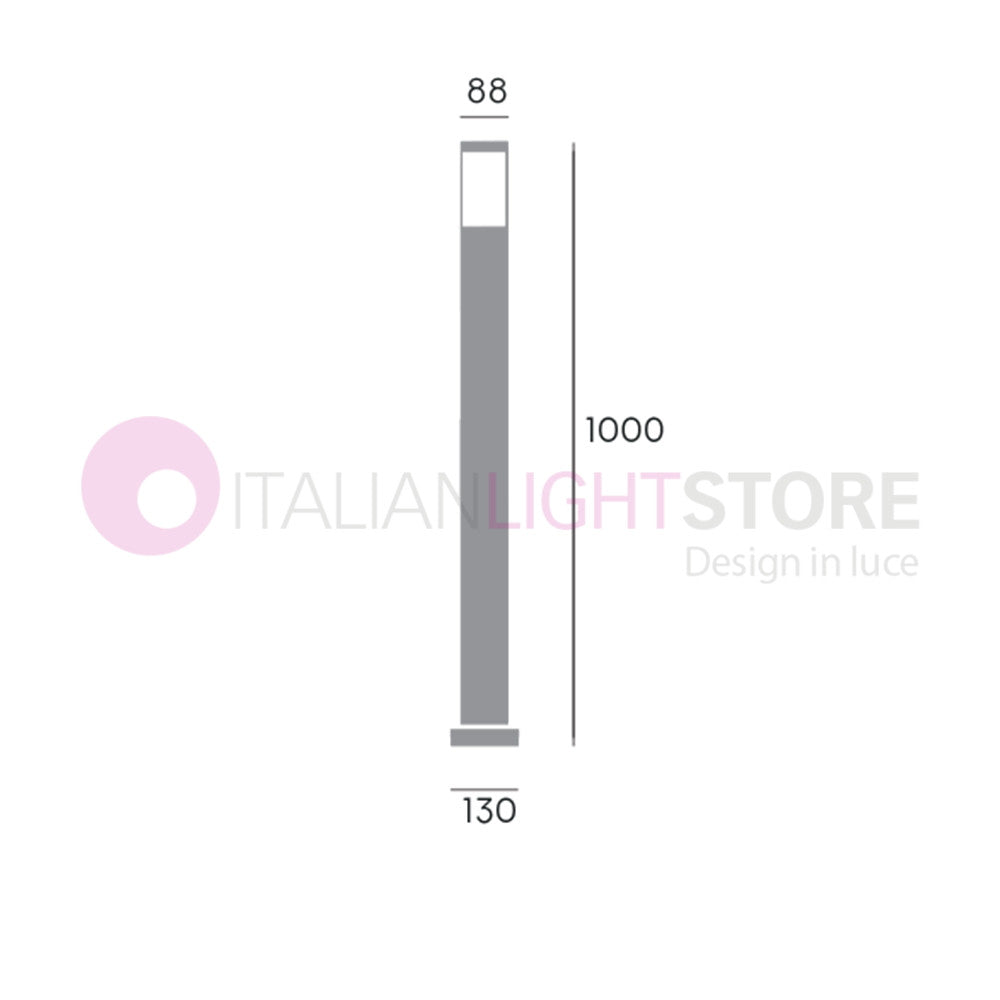 FIDEL Paletto Moderno da Giardino IP65 H.100 Cm