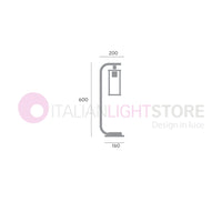 AUREA NERO Paletto da Giardino H.60 Cm Design Moderno