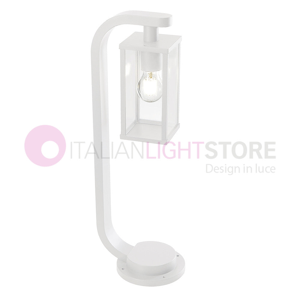 AUREA BIANCO Paletto da Giardino H.60 Cm Design Moderno