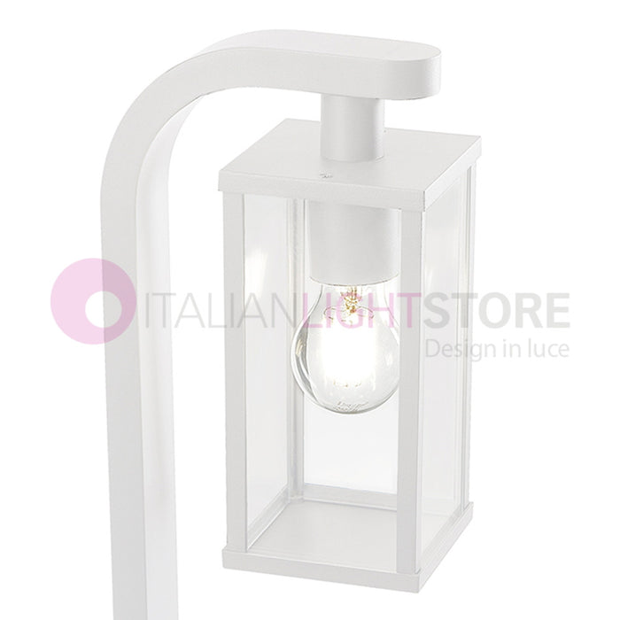 AUREA BIANCO Paletto da Giardino H.60 Cm Design Moderno