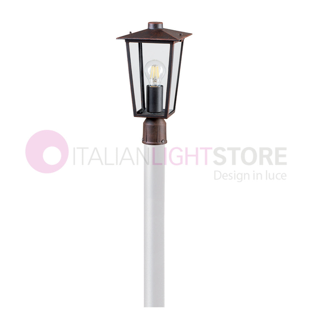 RIBOT RUGGINE Testata per Palo con Innesto d.6 Design Classico